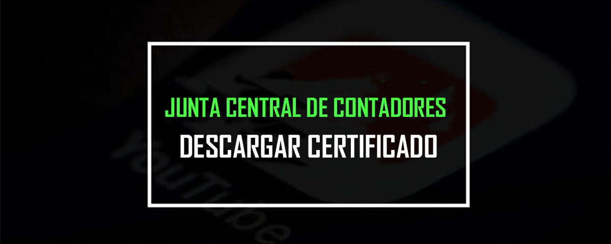 junta central de contadores certificado
